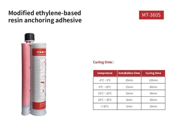 Fast Cured MT-360S Epoxy Resin For Modified Ethylene-Based Chemical Anchor Fixing
