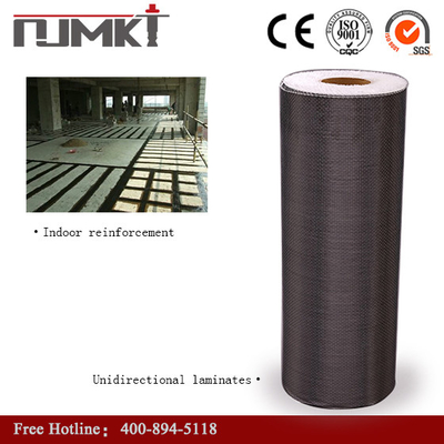 Abrasion Resistant Carbon Fiber Wrap Fabric 200 Gsm 3400GPA Unidirectional Fabric