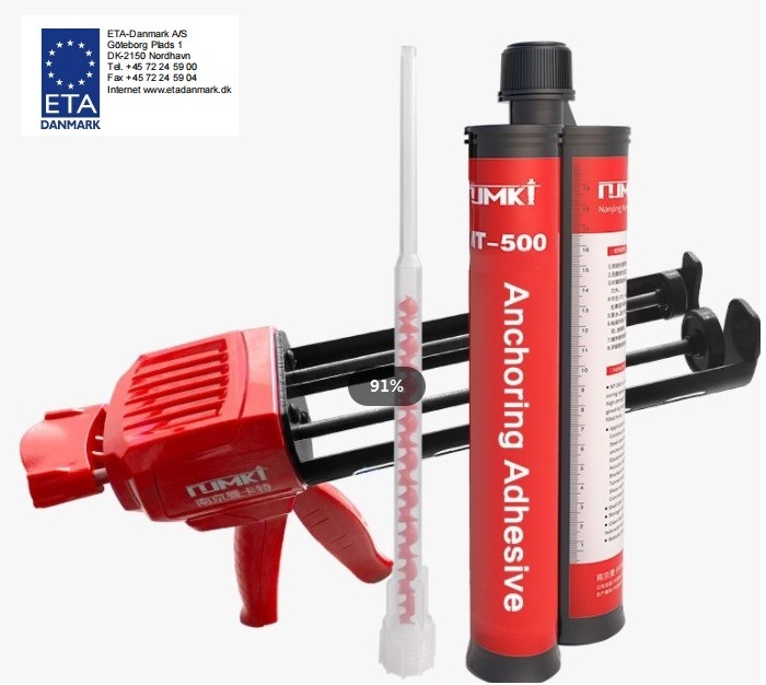 Modified Epoxy Resin NJMKT-500 ETA Approval Concrete Bonding Adhesive with Static Mixer